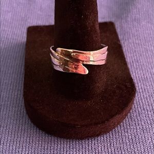 Pure Silver Textured Ring